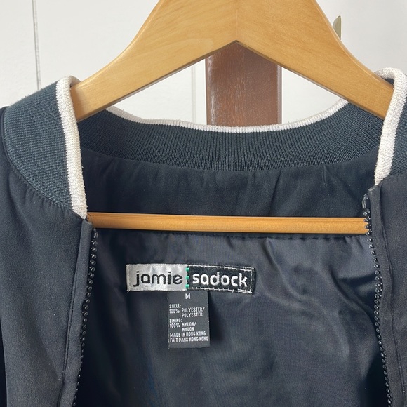 Jamie Sadock Black Full Zip Faux Suede Golf Jacket - Picture 2 of 5